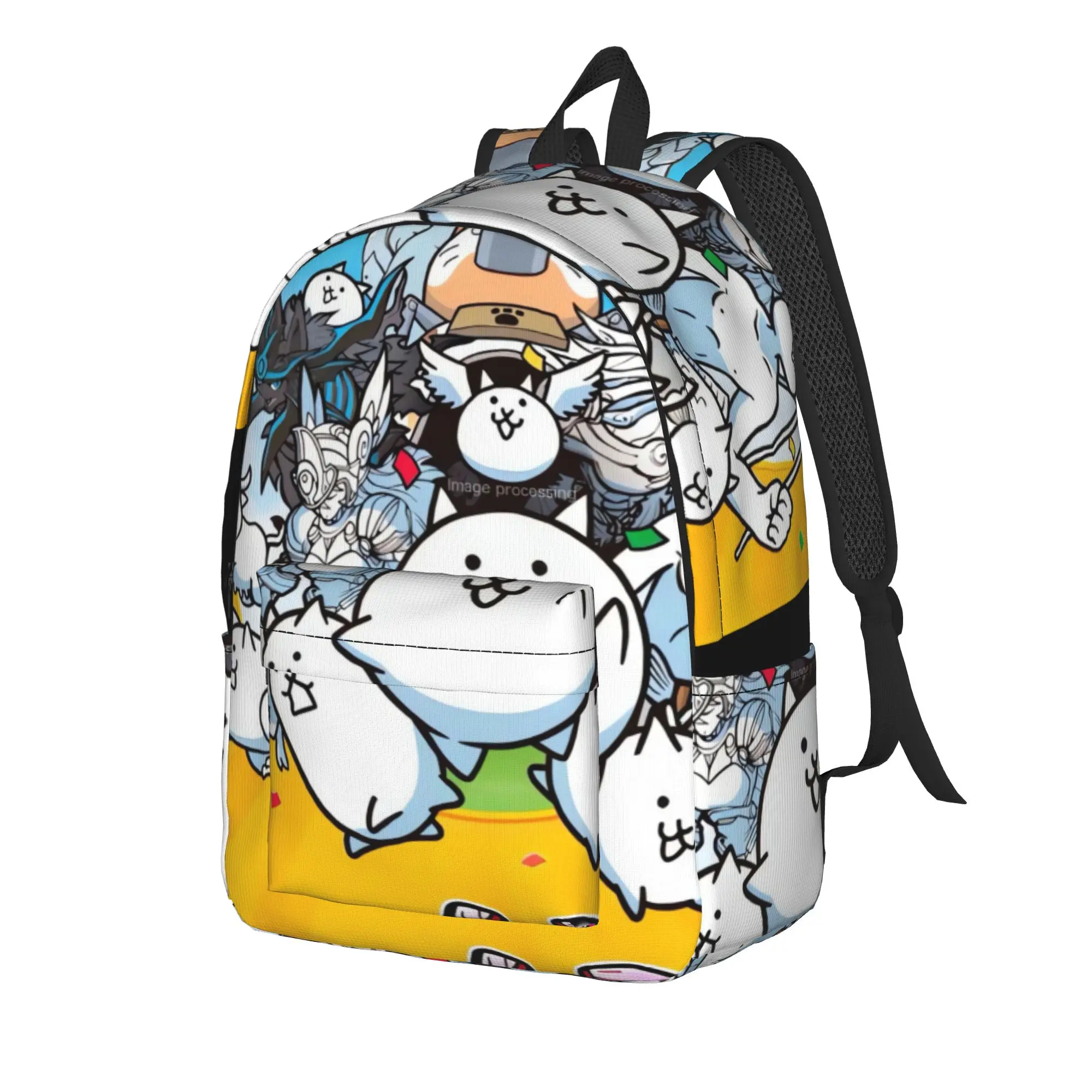 The Battle Cats Backpack  Travel Backpacks Men Cool High School Bags Designer Big Rucksack