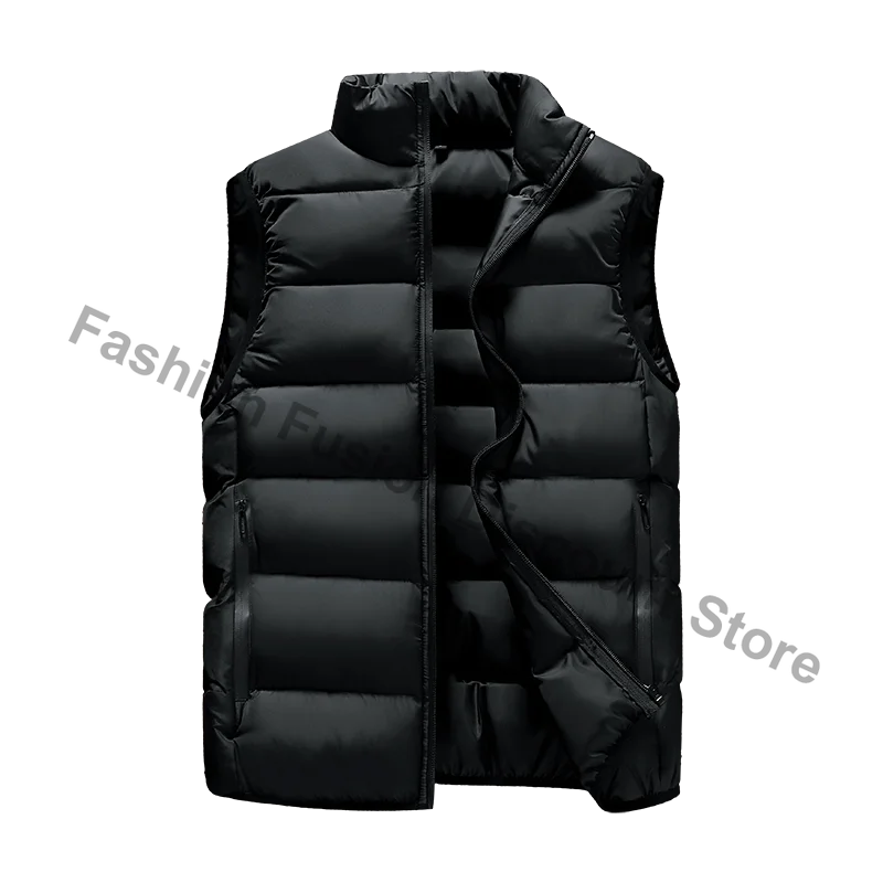 Neue Männer Herbst Verdicken Casual Ärmellose Westen Jacke Mantel Männer Winter Warm Abnehmbare Mode Outwear Weste Weste Jacke Männlich