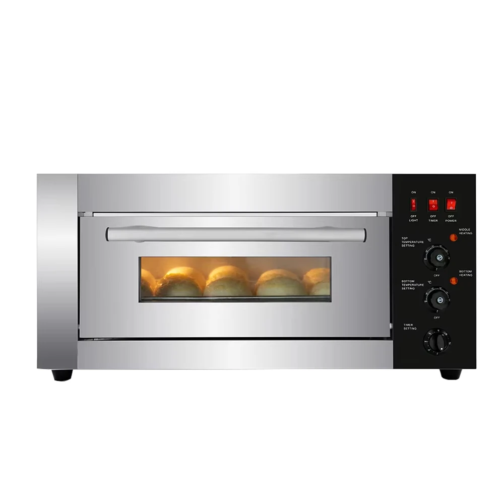 Commercial 1 Tray Single Deck Mini Oven Baking Pizza Bread Cake Oven 3000W Electric Bakery Equipment