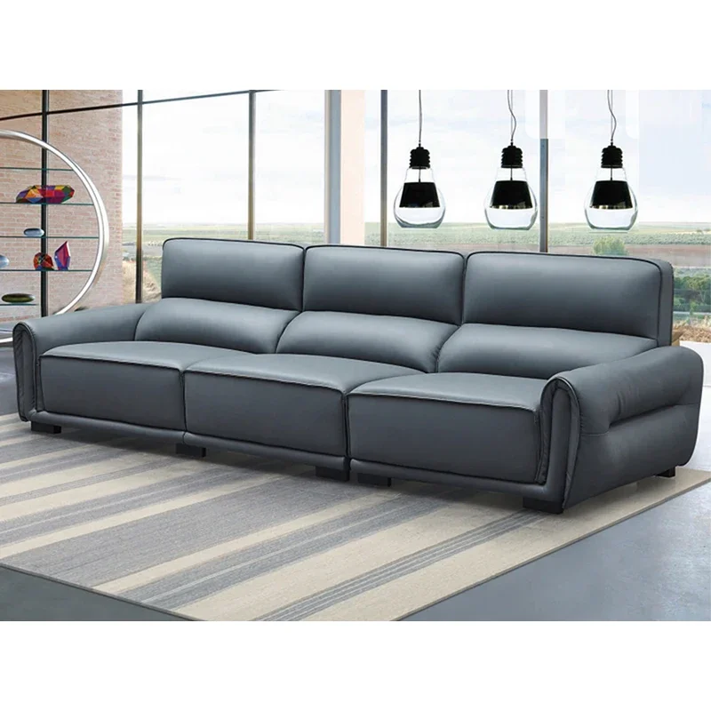 Living Room Sofa,Leather 3 Seater Sofas Lounge Modern Couch Sectional Home Office Furniture Living Room Modular Sofa Set