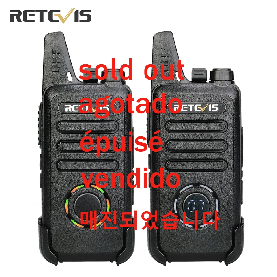 Retevis RT622 Walkie Talkie 6pcs Mini Walkie Talkie PMR FRS Walkie Talkie Set with 6 Way Multi Gang Charger for Hotel Restaurant