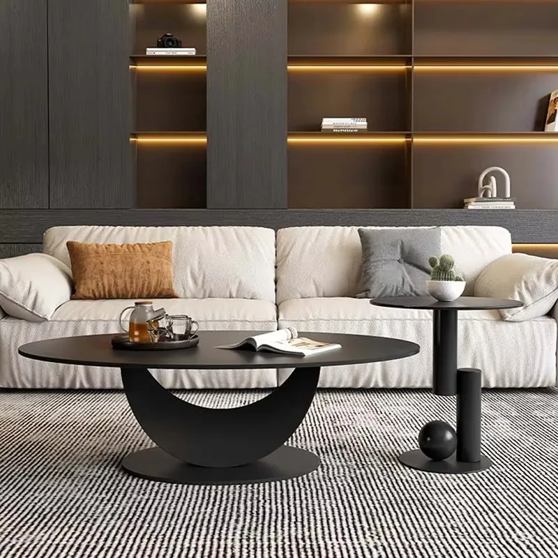 

Minimalist Metal Side Table Living Room Aesthetic Italian Nordic Coffee Tables Marble Modern Stoliki Do Kawy Furniture For Home