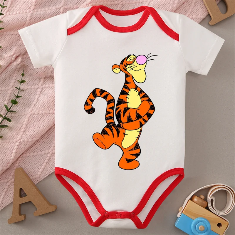 

Pure Cotton MINISO Cloths Winnie the Pooh Piglet Print Soft Baby Jumpsuit Honey Baby Onesie Bodysuit for 0 To 12 Months Newborn