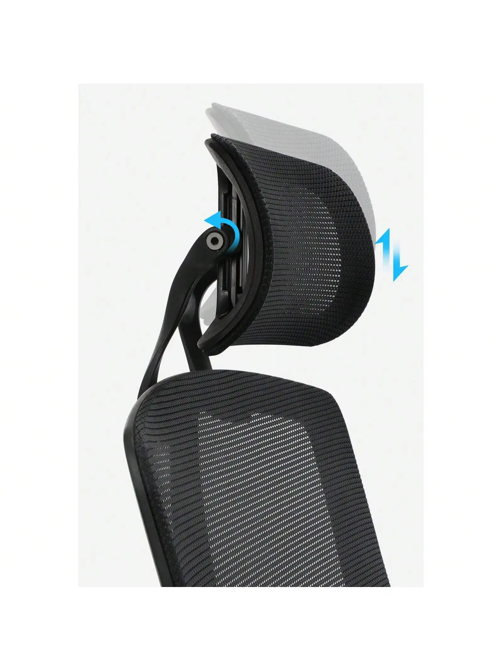 SONGMICS sedia da ufficio, sedia ergonomica, sedia da scrivania con supporto lombare, meccanismo di inclinazione, braccioli regolabili e