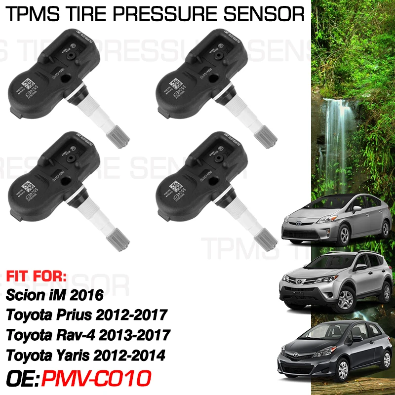 

For Toyota Rav4 XA50 50 2013 2014 2015 2016 2017 Toyota Yaris 2012 2013 2014 315MHz Tire Pressure Monitor PMV-C010 42607-06020