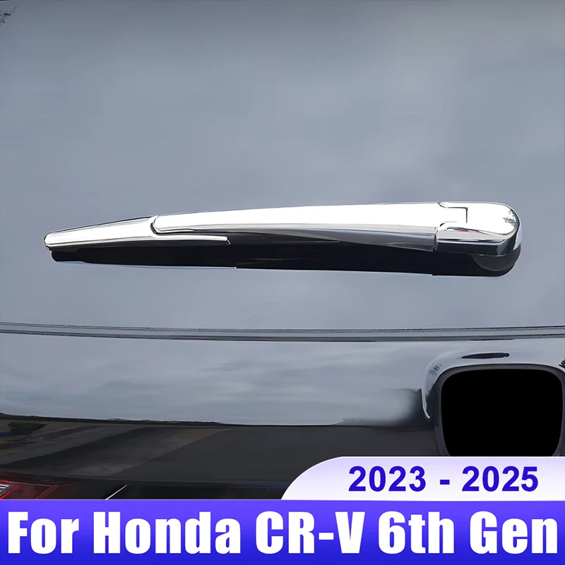 For Honda CRV 6th Gen 2023 2024 2025 / CR-V Hybrid Car Rear Wiper Window Wiper Cover Trim Garnish Accessories parts