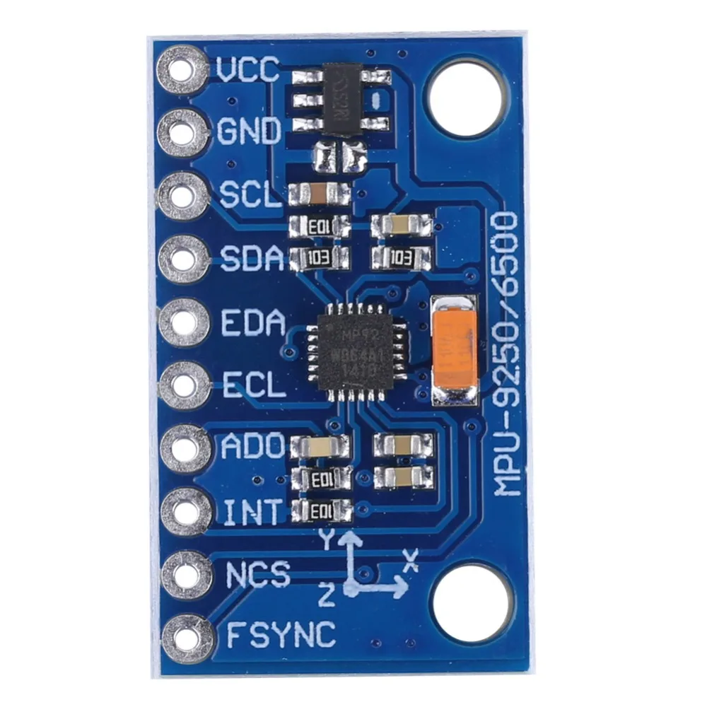 

Sensor Module 16 Bit MPU-9250 Sensor IIC/SPI high sensitivity 9-Axis Sensor GY-9250 Module Compatible Devices