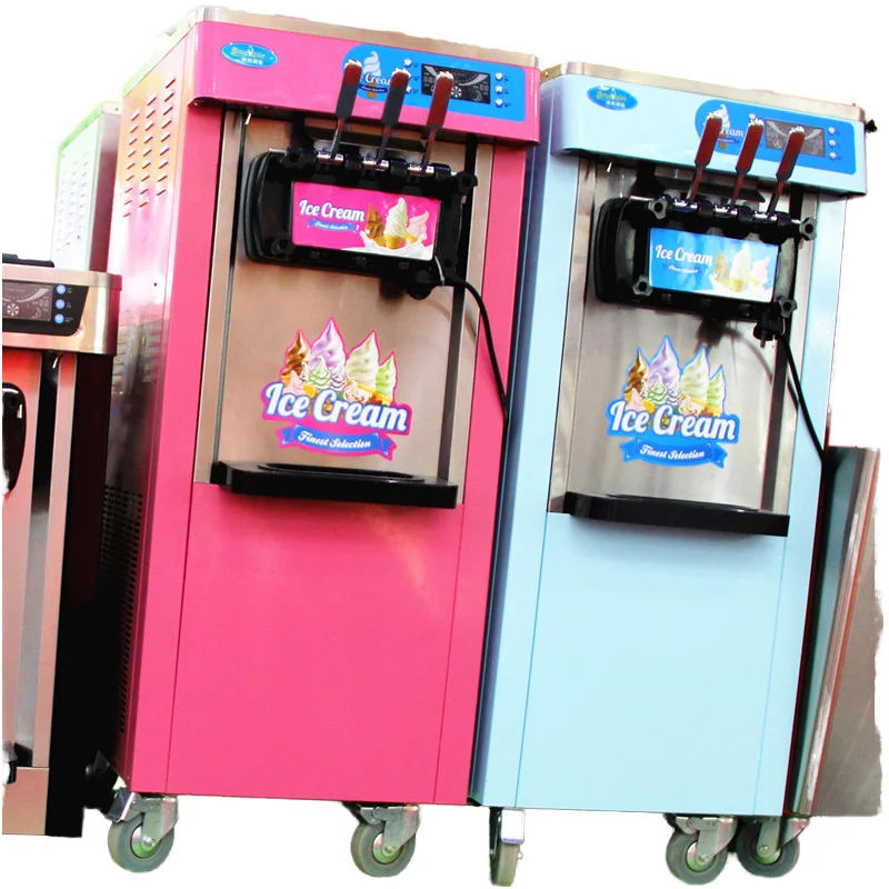 

Global Best Seller Desktop Ice Cream Machine Commercial Low Power Soft Ice Cream Machine Small Three Color Ice Cream Machine