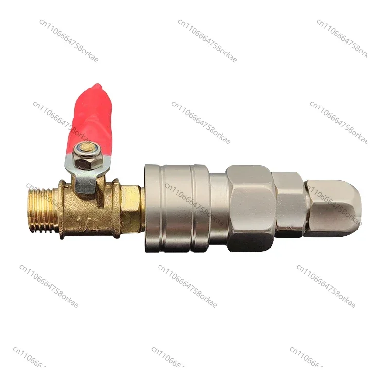 C-type Quick-plug Red Handle Small Ball Valve Switch 1/4