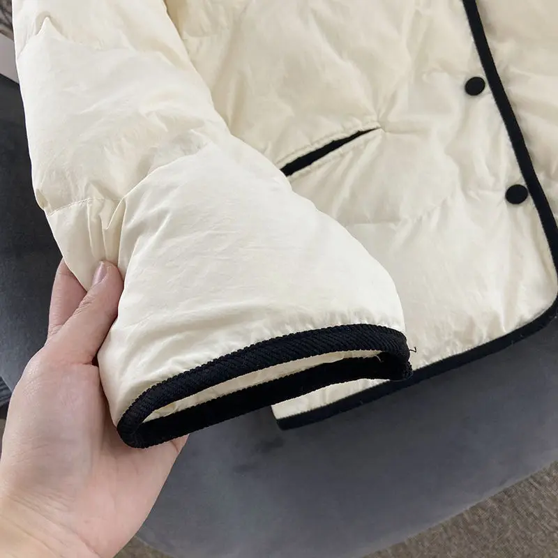 2023 Winter Puffer Jacket Women Quilted Parka Down Cotton Cotton Jacket Lightweight Warm Korean Coat Long Sleeve Outerwear