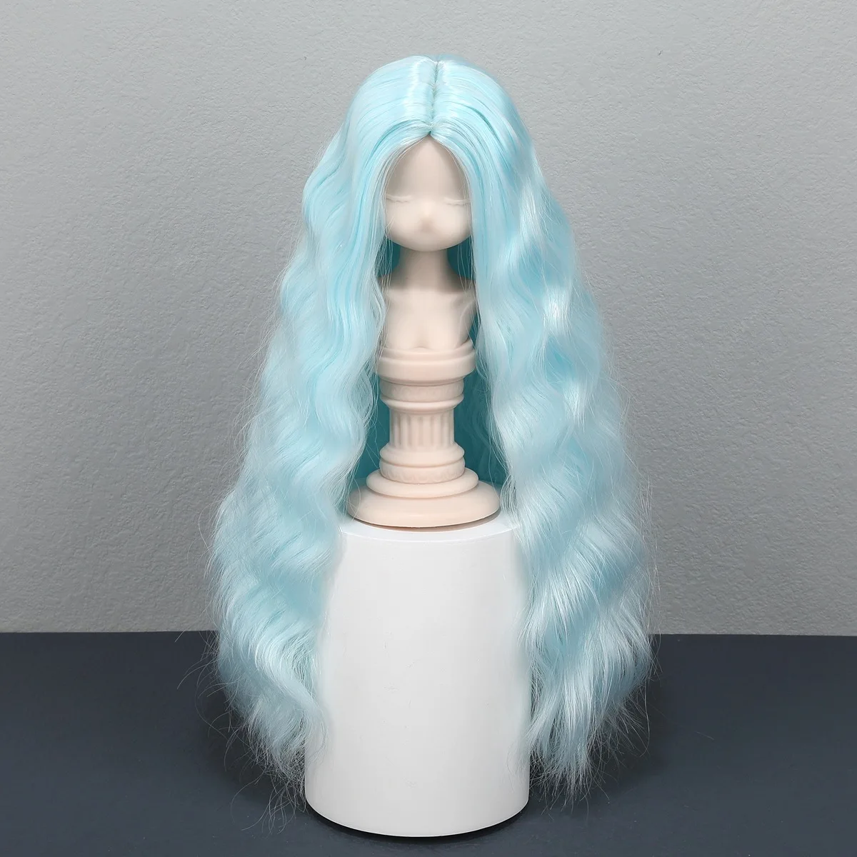 Multi Color Straight Hair Weft 1/3 1/4 1/6 BJD Doll Wig High Temp Silk Hair Extension Fit 15.5-23cm BJD Doll Head Circumference