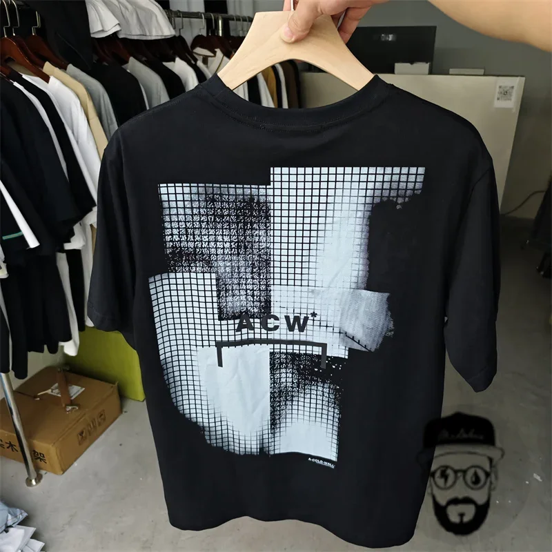 cotton A-COLD WALL * T-shirt for men and women loose fitting ACW Tee Tops graphic t shirts