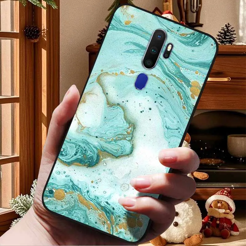 For OPPO A5 2020 Cases A9 2020 Marble Soft TPU Silicone Phone Covers For OPPO A9 2020 Case Fundas Bumper for OPPOA5 A 9 2020 Cat image 6