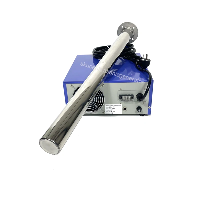 300w 28khz Tubular Ultrasonic Transducer Probe And Power Supply Generator For Engine Block Parts Washing