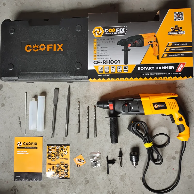 COOFIX CF-RH004 Hot Sale Portable Jack Hammer Electric Rotary Hammer Drill