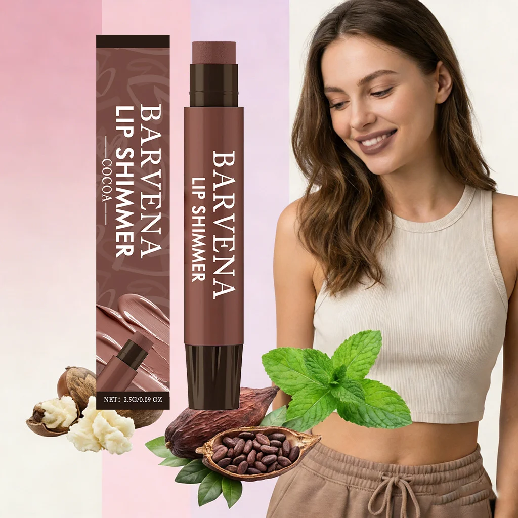 Moisturizing Lip Balm Stick Light Hydrating Lips Gloss Cocoa Pink Long Lasting Stain Tint Waterproof Gently Nourishing Lipstick