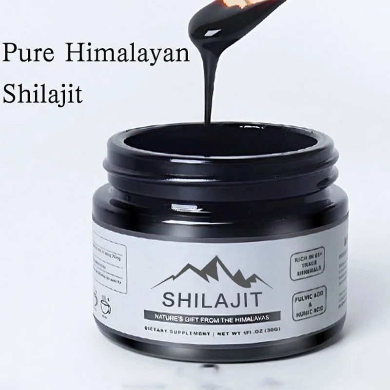 

Pure Himalayan Shilajit Resin , Natural Pure Shilajit Resin Lab Fulvic Acid Tested 85+ Trace Minerals