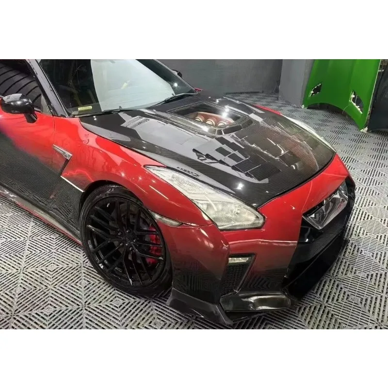 Wholesale High Quality Transparent Style Dry Carbon Fiber Front Hood Car Bonnet xyl