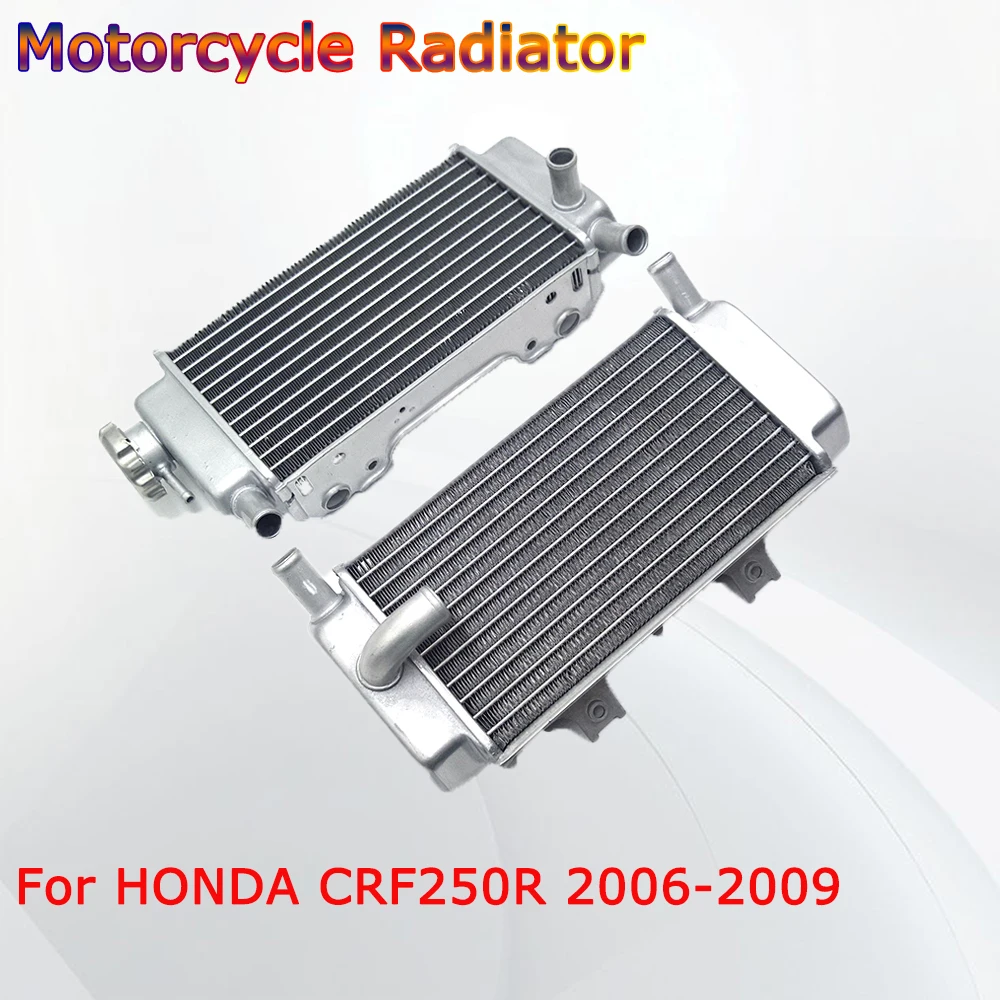 

OTOM Motorcycle Radiator For HONDA CRF250R 2006 2007 2008 2009 Aluminum Water Tank Cooling Cooler Motocross Accessories