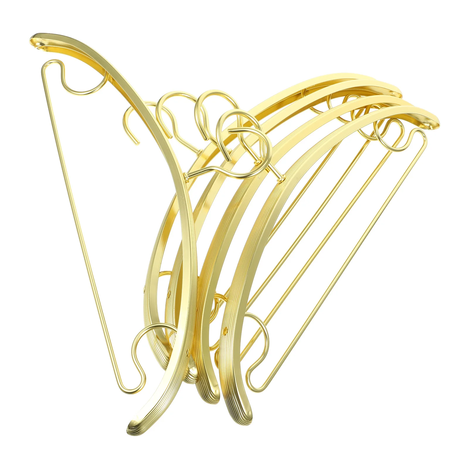 

5Pcs Anti-Slip Pant Hangers Multi Functional Clothes Drying Hanger for Towel Shirt Coat Jean Closet Storage Solution