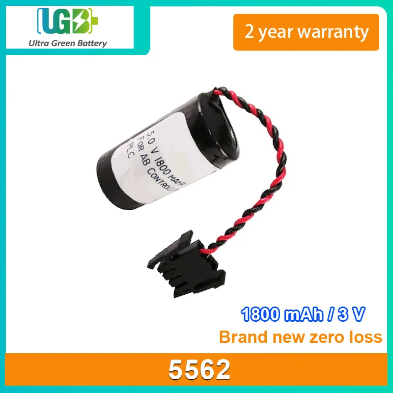 UGB New Battery For ControlLogix Logix 5562 (Series A) (Series B) DCS battery 3.6V 1800mAh 5pcs