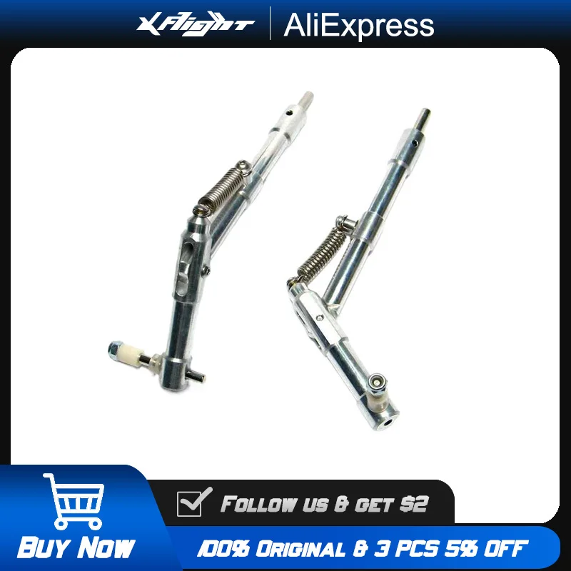 

120MM Metal Shock Absorbing Landing Gear for RC Airplane Drone Helicopter - Durable Aluminum Alloy FPV Model Aircraft Parts