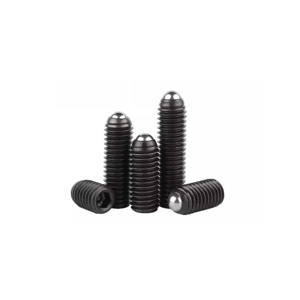 Iron Black Polka Screw Positioning Steel Ball Locking 12.9 Level Spring Plunger