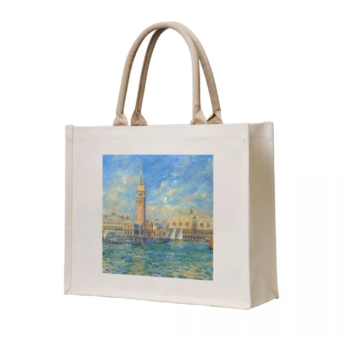 

Pierre-Auguste Renoir Vue de Venise (Le Palais des Doges) Tote Bag Eco bag tote bag custom for beach hand bags