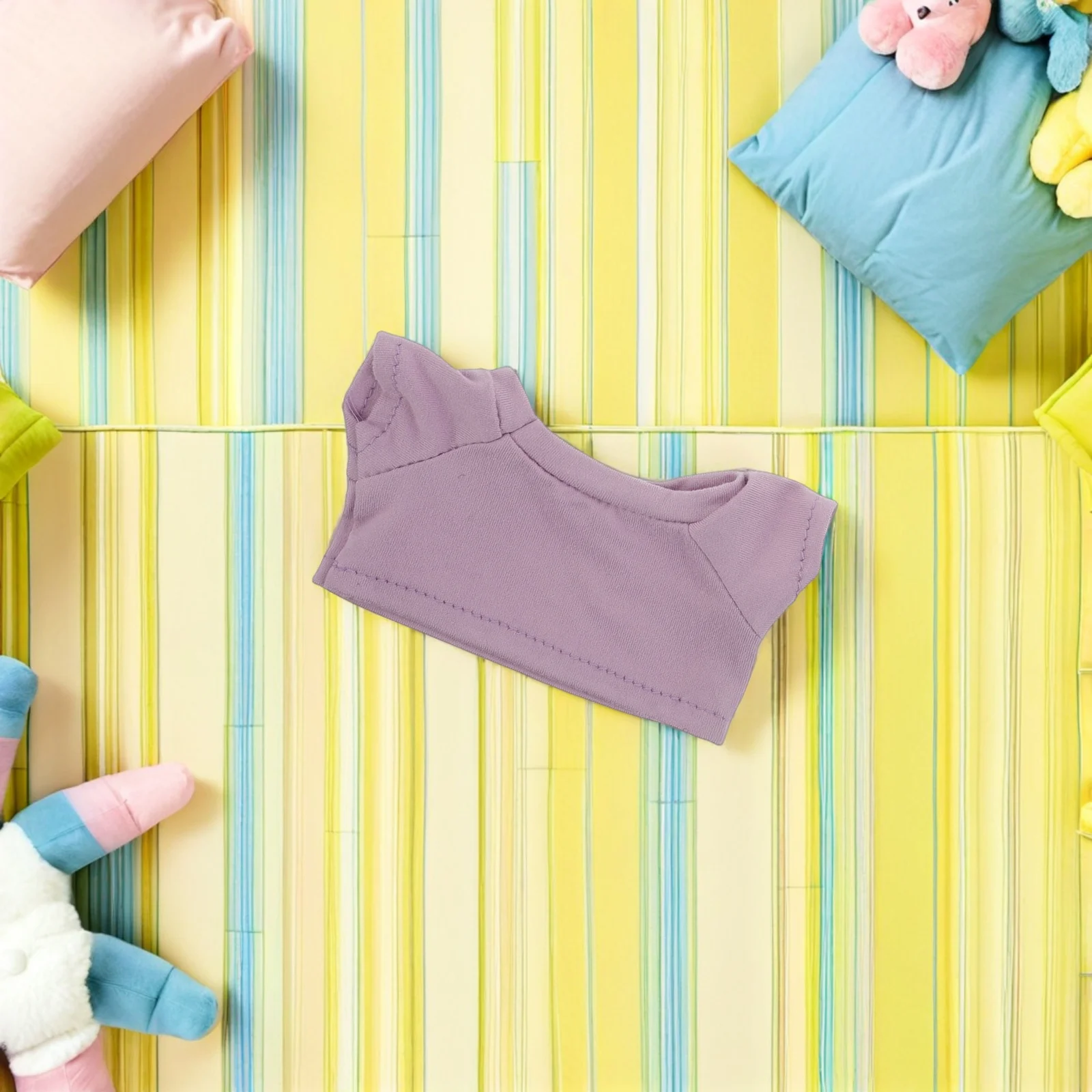 

10Pcs 23Cm Bear Clothing Sets Soft Fabric T-Shirts for Stuffed Animals Classic Design Outfit Accessories Dress-Up Playtime