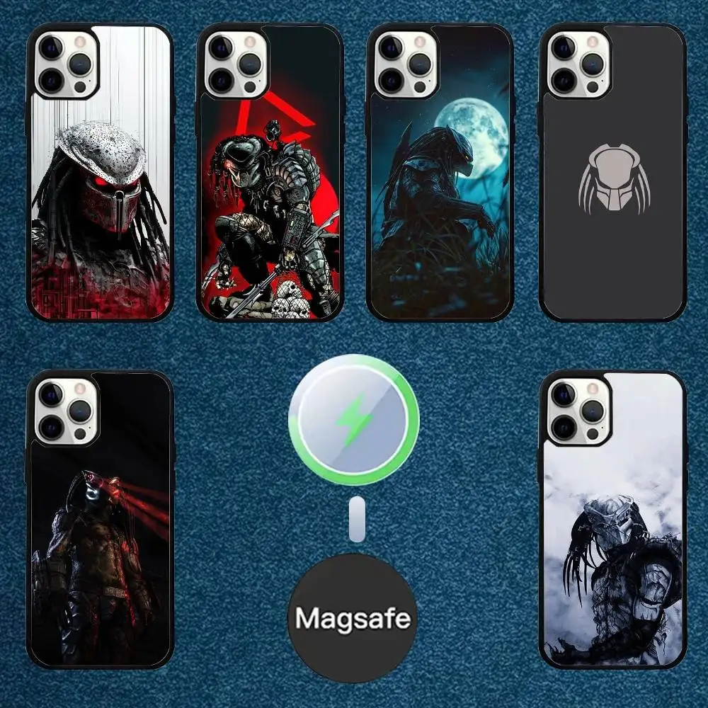 

Film The P-Predator Phone Case For iPhone 16,15,14,13,12,11,Plus,Pro,Max Mini Magsafe Magnetic Wireless Charging