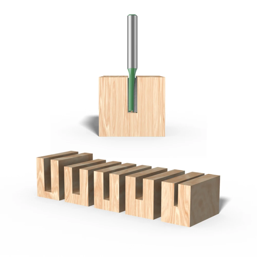 LAVIE 5 6mm Vít Đơn Thẳng Bit Đôi Sáo Dao Phay Gỗ Hợp Kim Vonfram Router Bit Đồ Gỗ dụng cụ MC06022