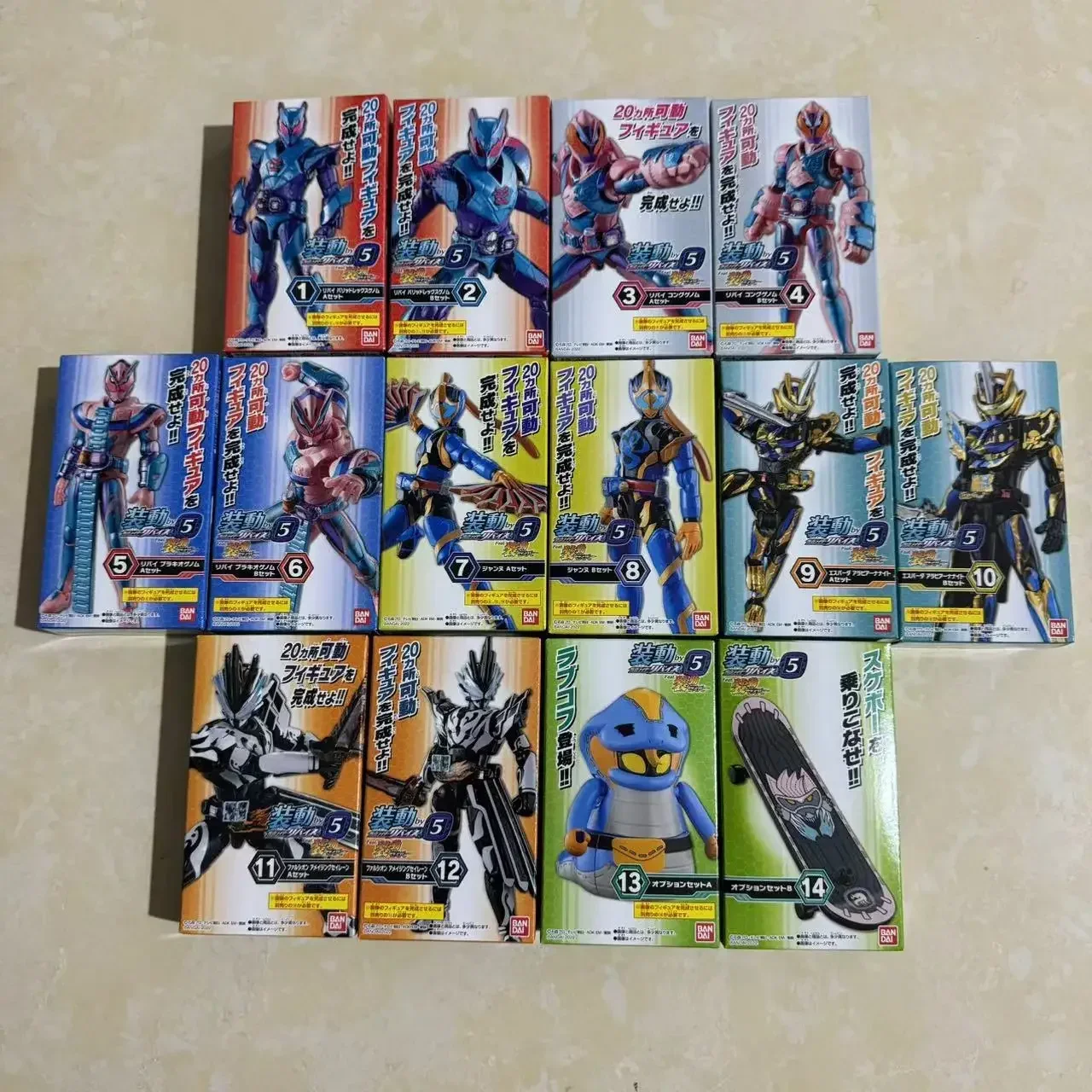 Anime Action Figure Speelgoed Revice Door 5 Volcano Rex Brachio Cobra Kong Genome Montage Gewrichten Beweegbaar Nieuw