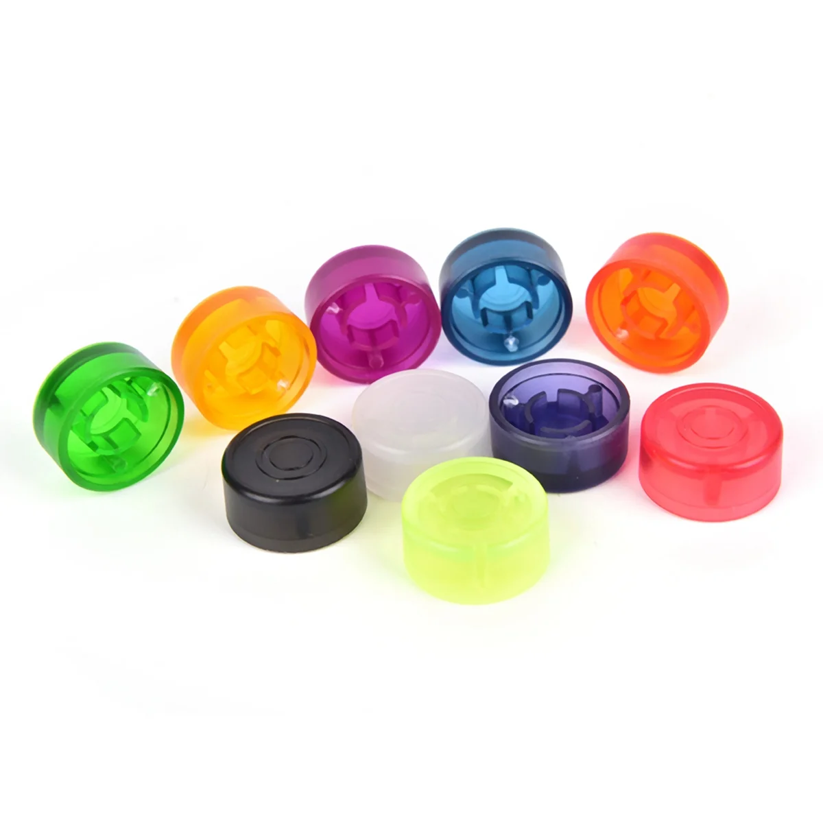 

20Pcs Colorful Guitar Effect Pedal Footswitch Topper Foot Nail Cap Protection Cap for Guitar Effect Pedal Protection Cap