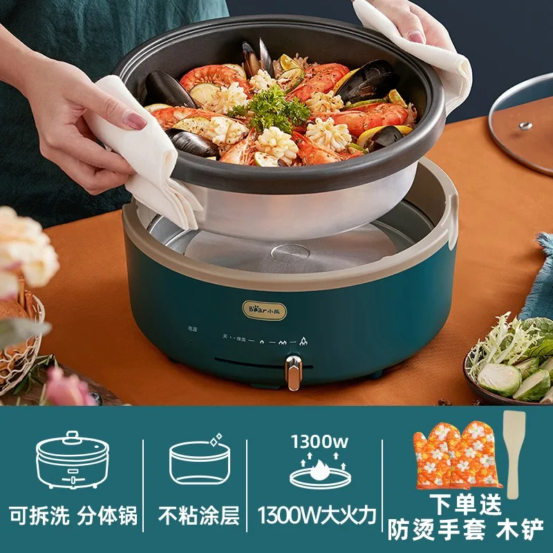 Electrico Dish Hot Pot Cooker Double Instant Noodle Soup Chinese Hot Pot Thickened Food Dishes Ramen Fondue Chinoise Cookware