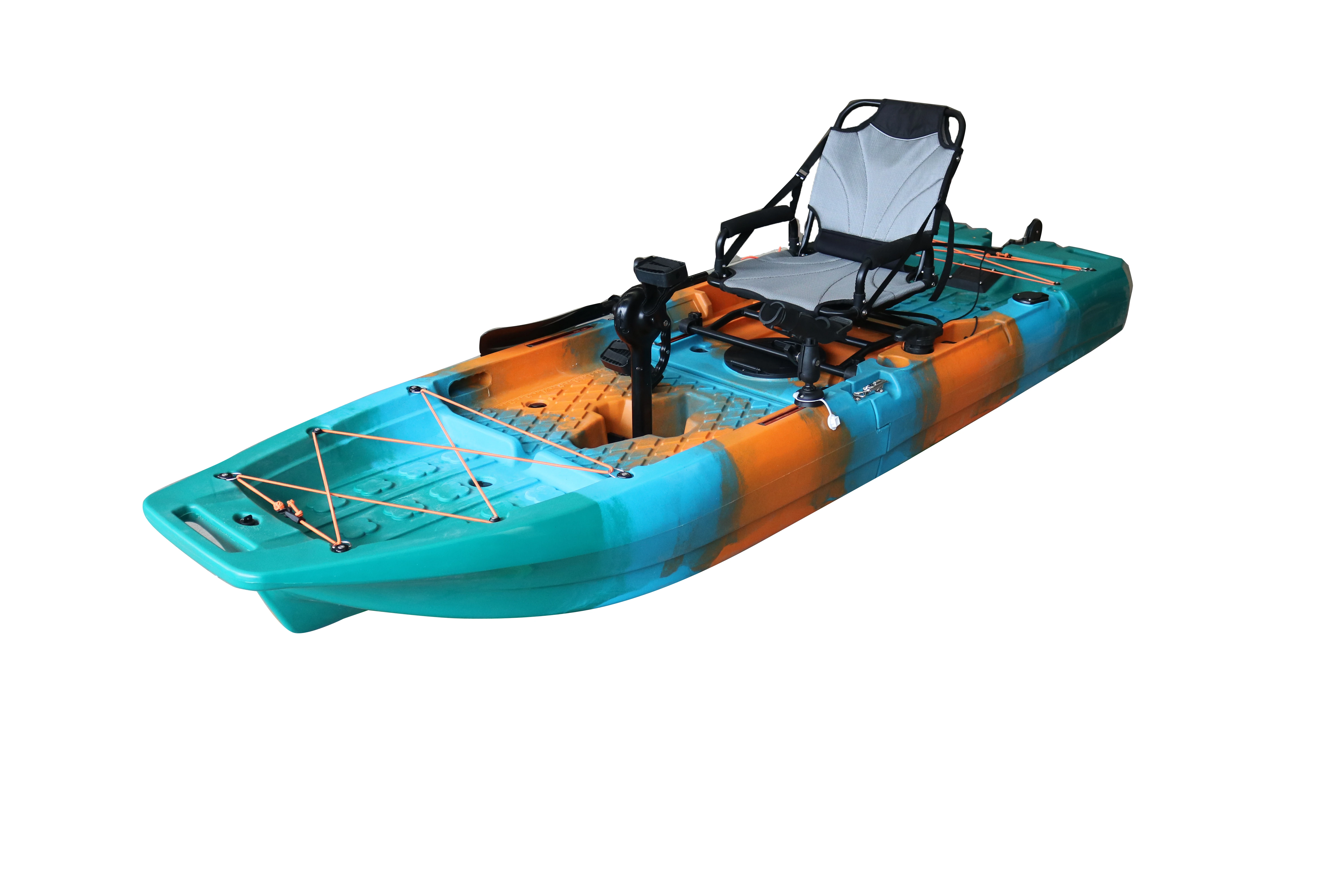2026 New Arrival Special Designed Kayak 2.8M 1 Person Modular Sit-On-Top Fishing Kayak Pedals Detachable Foldable Pedal Kayak