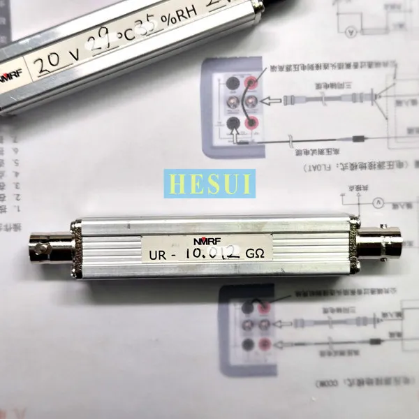 10GΩ (10kMΩ)/2W ultra-high resistance resistance, compact size, aluminum alloy shell BNC interface