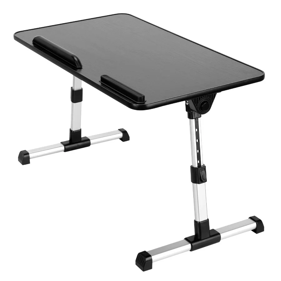 

Foldable Laptop Stand Height Angle Adjust Notebook Bed Desk Breakfast Reading Table L Size