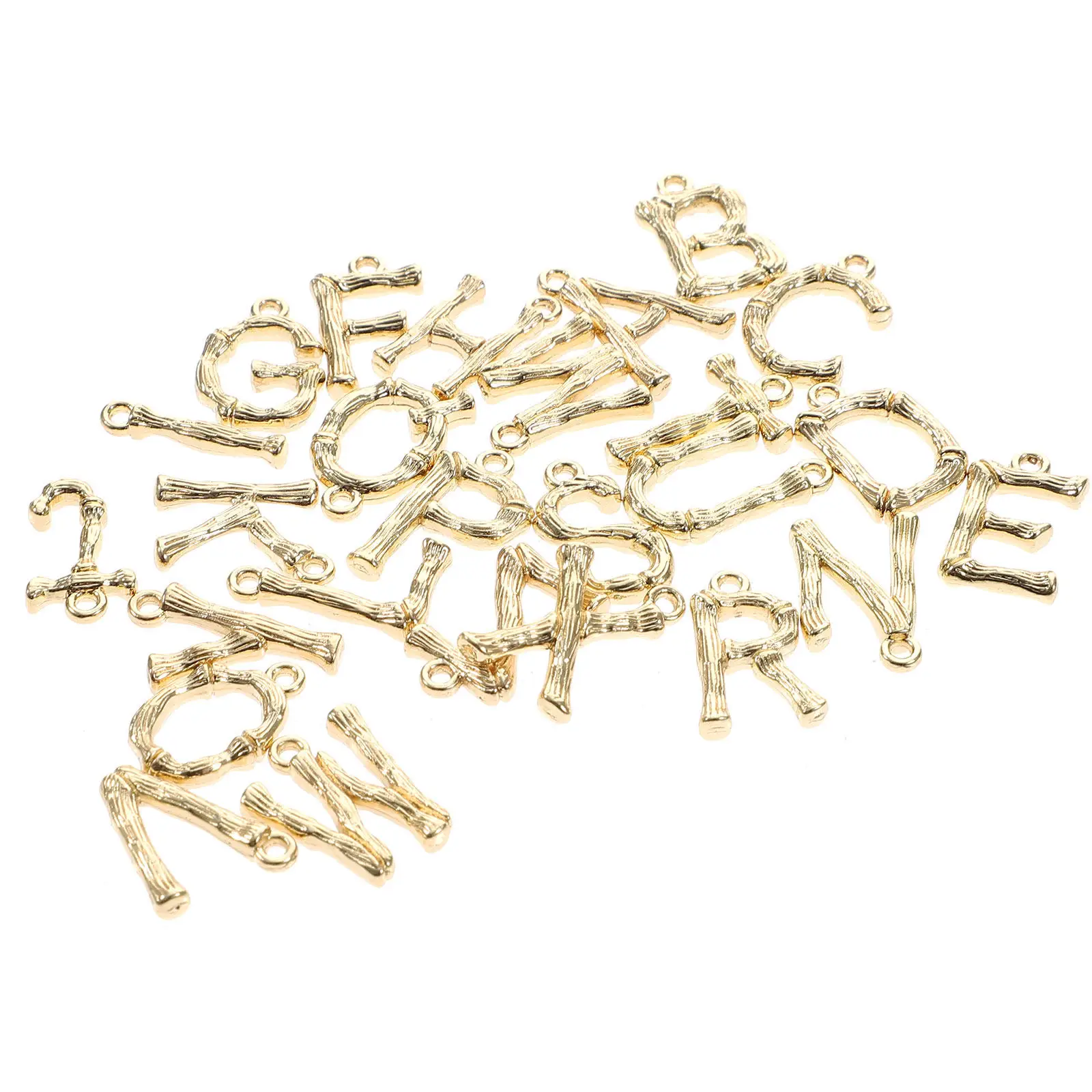 

26Pcs Alphabet Charms Alloy Metal Letter Pendants DIY Jewelry Making Supplies Hanging Alphabet Pendant DIY Accessory