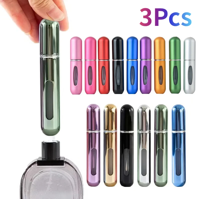 

3Pcs Bottom-Filling Pump Exquisite Perfume Bottle Facial Moisturizing Cleaning Tools Mini Refillable Spray Bottle Empty Cans New