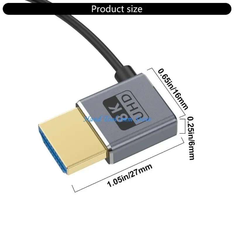H37F 2.1 Version Coiled Video Cord 8K@60Hz Extension Cable for 1080p Video Streaming