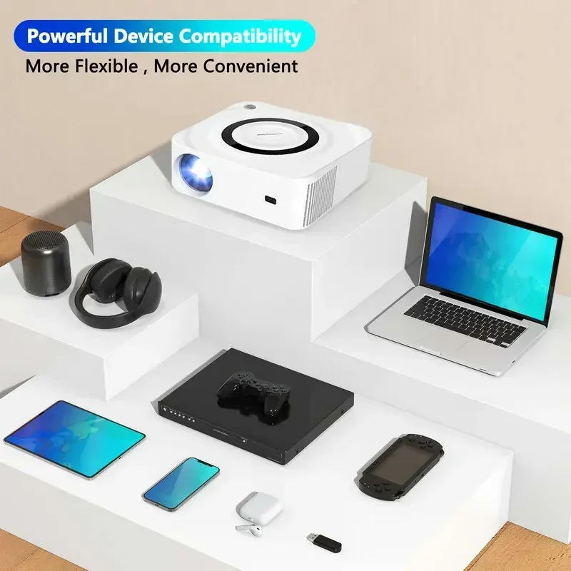 Vivicine Y9 Mini projektor wideo LED 1080P, przenośny, 5G, WiFi, inteligentny dom ręczny, Full HD, Android 11 Game Beamer