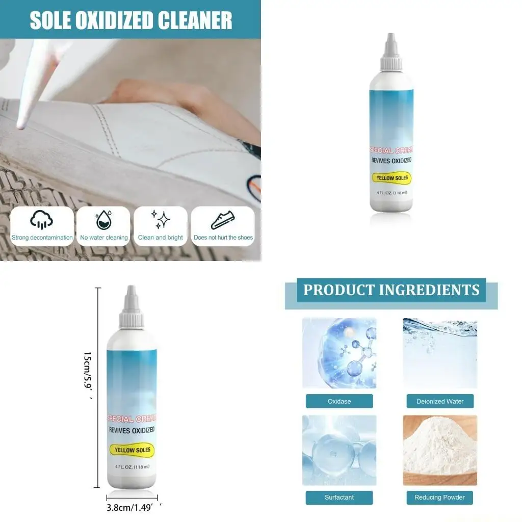 

QX2E 118 мл белая обувь, чистка подошвы, очиститель от окисления, отбеливание пятен для обуви, очищающий лак, раскислитель, для