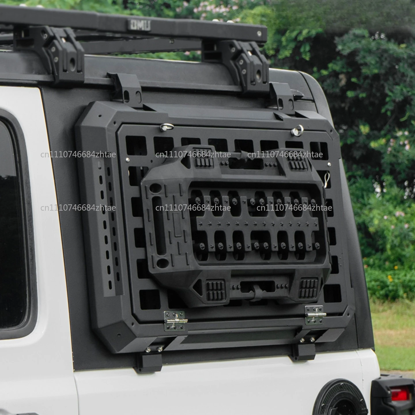 Rear Side Window Molle Panel Modular Storage Rack System Hanging Bag Side Window Expansion Racks  for Jeep Wrangler JL