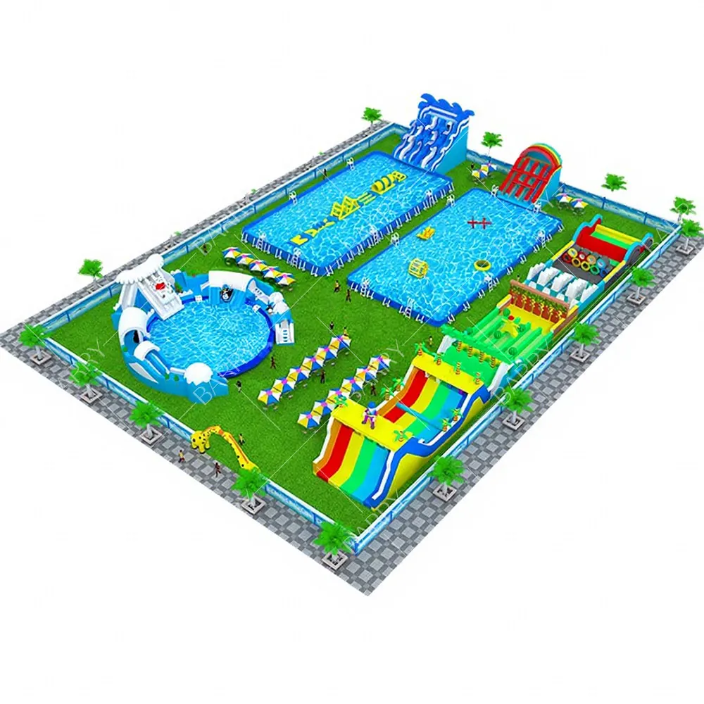 Professional Inflatable Water Park Business Plan Inflatable Land Mobile Water Park Design Build Inflatable