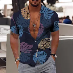 2024 Men's Hawaiian Shirt Floral Elegant Floral Pattern High Quality Social Casual Holiday Fashion Wear