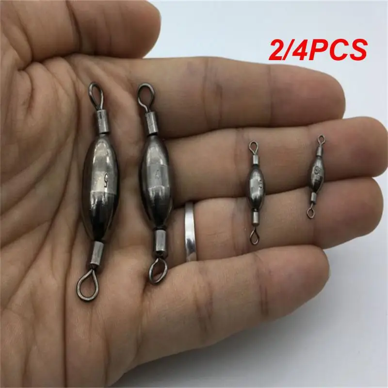 2/4PCS Fast Fishing Equipment Copper Pendant Counterweight Swivel Copper Hammer New Type Sea Fishing Fishing Tools