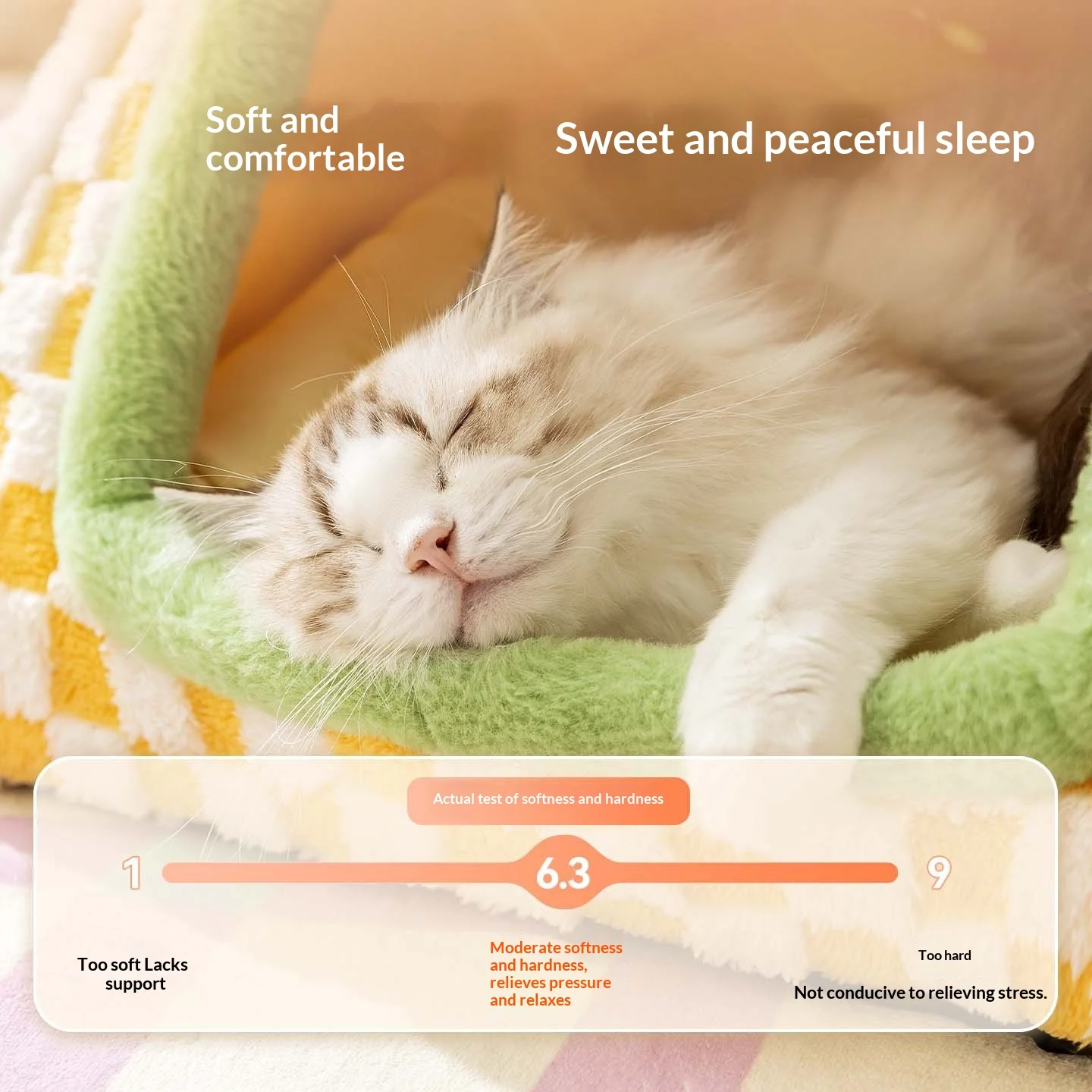 Cama refugio triangular cálida y segura para gatos y perros - imagen 3