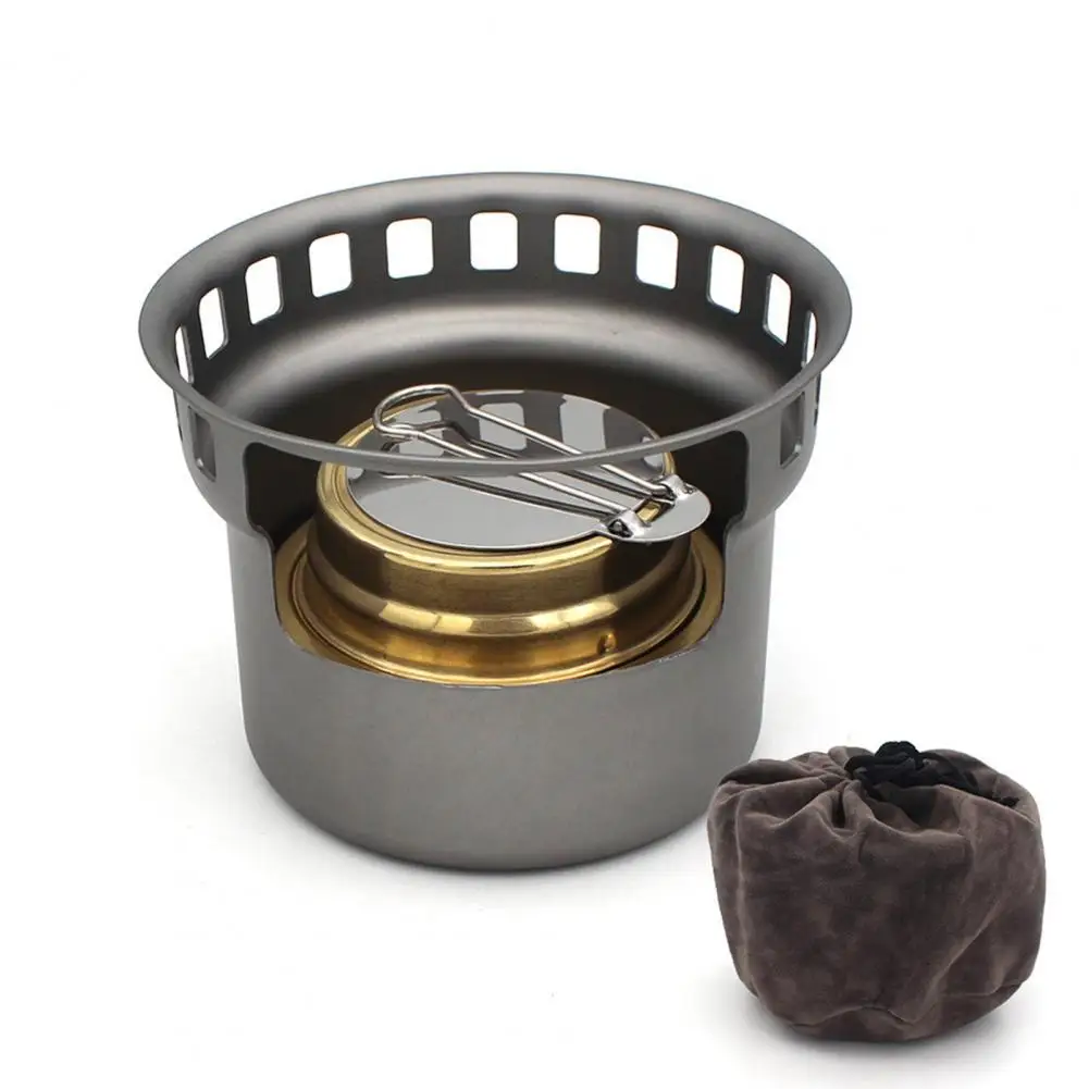 Spirit Cooker Ultralight Mini Alcohol Stove Simple Assembly Boil Water  Pragmatic Backpacking Tourist Spirit Cooker