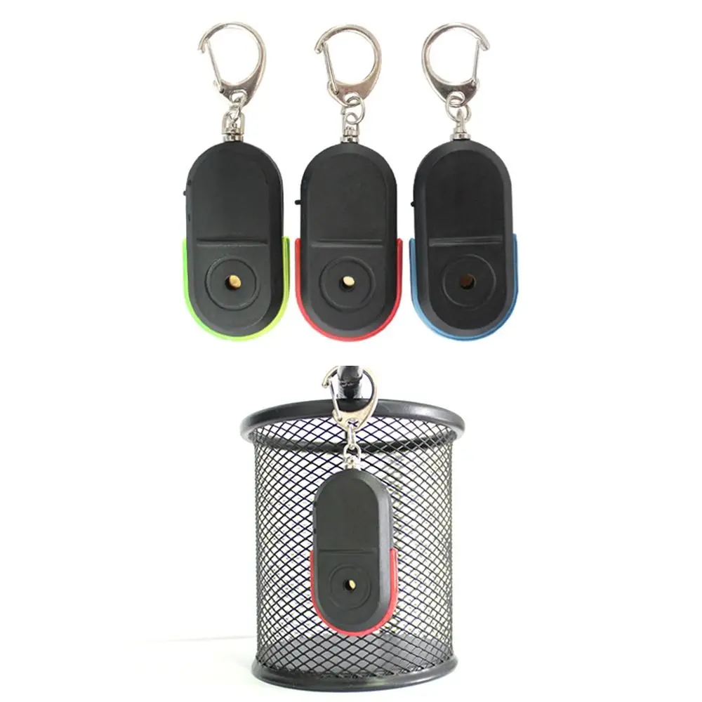 Car Key Finder With LED Light Whistle Sound Anti-Lost Alarm Key Finder Locator Keychain Key Finder Sensor