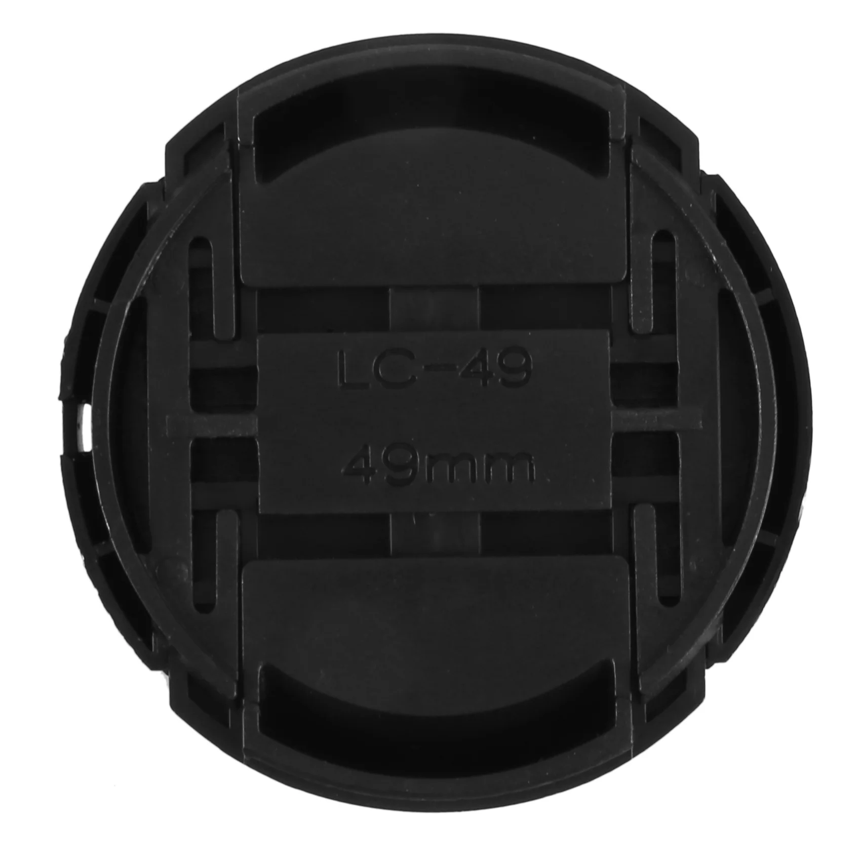 A64I Univeral 49mm Center Pinch Front Lens Cap for DSLR Camera